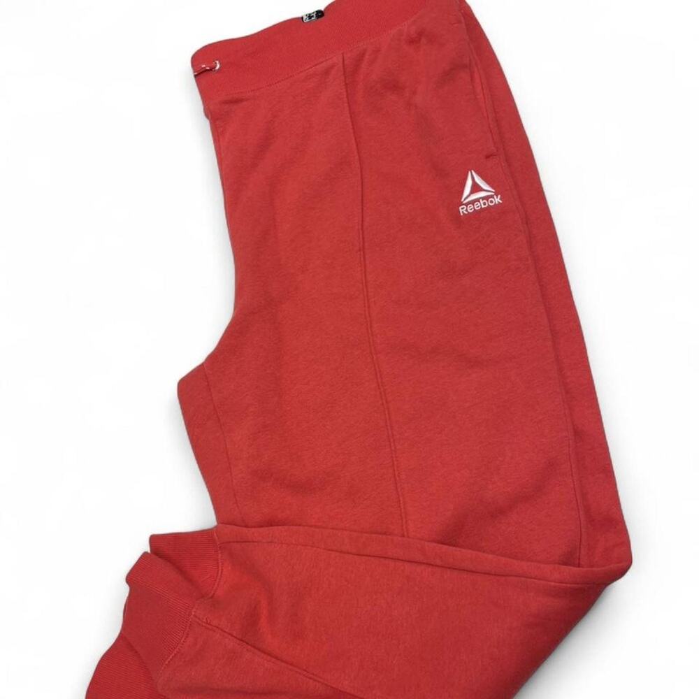 Reebok red sweatpants with drawstring